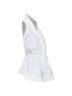 Alaïa 100% Cotton Ivory Alaia Drawstring Halter Shirt Top Size 4 - photo 3