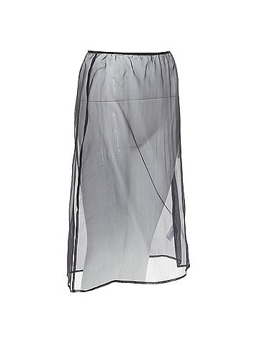 Dries Van Noten Dries Van Noten 100% Silk Sheer Knee Skirt (view 2)
