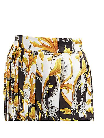 Versace Versace Barocco Acanthus Pleated Slit Skirt (view 2)