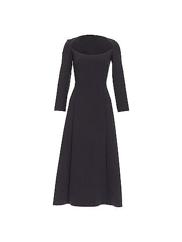 The Row The Row Scoop Neck Long Sleeve Midi Dress (view 1)