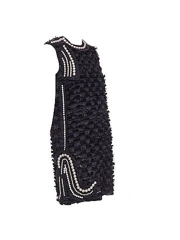 Lanvin Lanvin 2015 Pearl Mesh Silk Dress (view 1)
