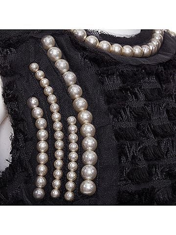 Lanvin Lanvin 2015 Pearl Mesh Silk Dress (view 2)