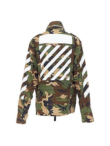 OFF-WHITE Off White Camo Cotton Field Jacket (view 1)