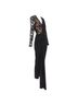 Givenchy 100% Silk Black Givenchy Silk Cotton Lace Jumpsuit Size 4 - photo 3