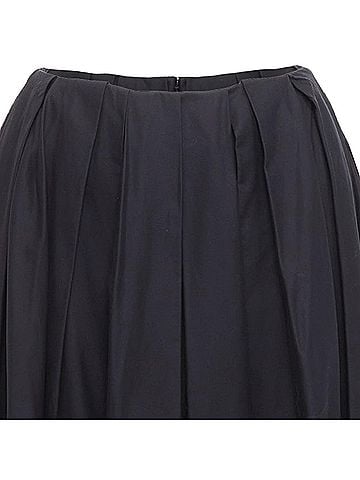 Khaite Khaite Cotton Pleated Tea Length Skirt (view 2)