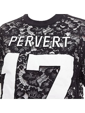 Givenchy Givenchy 2013 Lace Jersey Tshirt (view 2)