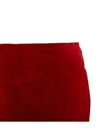 Saint Laurent Saint Laurent 2019 Suede Leather Skirt (view 2)