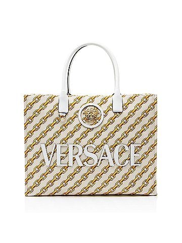Versace Versace Chain Link Canvas La Medusa Large Tote (view 1)