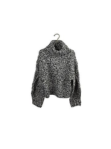 IRO Black &amp; Ecru Chunky Wool Blend Lison Pullover Pullover Sweater (view 1)