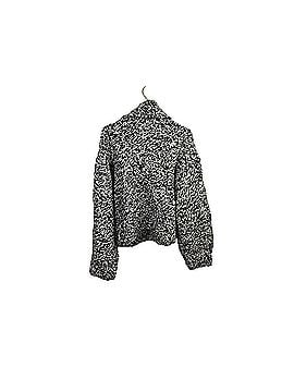 IRO Black &amp; Ecru Chunky Wool Blend Lison Pullover Pullover Sweater (view 2)