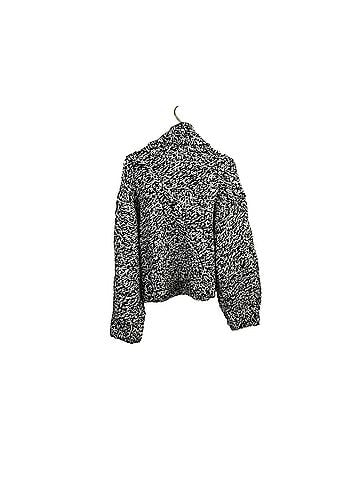 IRO Black &amp; Ecru Chunky Wool Blend Lison Pullover Pullover Sweater (view 2)