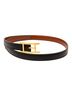 Hermès 100% Leather Black Box Calf Quentin Reversible Belt One size - photo 4