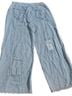 Pol 100% Cotton Stripes Blue Casual Pants Size L - photo 2