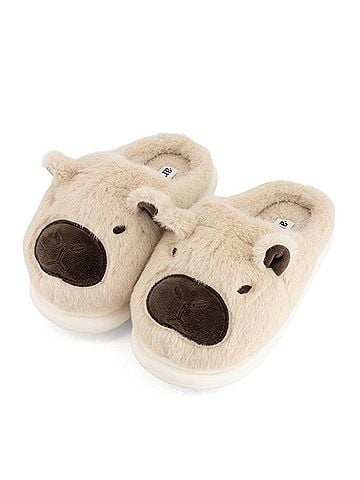 Andrea Women's Cozy Animal Slippers With Plush Faux Fur (view 2)