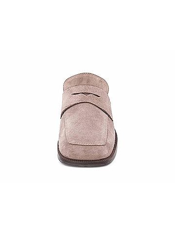 Chocolat Blu Women's Delilah Chunky Heel Mule in Fog Suede (view 2)