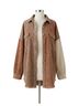 Pol Brown Shacket Jacket Top in Brown Size M - photo 1
