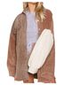 Pol Brown Shacket Jacket Top in Brown Size M - photo 2