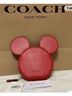 Coach Red Leather Card Holder One size - photo 3