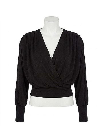 Chaser The City Blouse in Licorice (view 1)