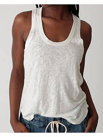 Electric & Rose Jesse Tank Top in Cloud (view 2)