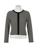 Chaser Gray Brady Button Up Pullover in Punk Stripe Size S - photo 1