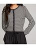 Chaser Gray Brady Button Up Pullover in Punk Stripe Size S - photo 2