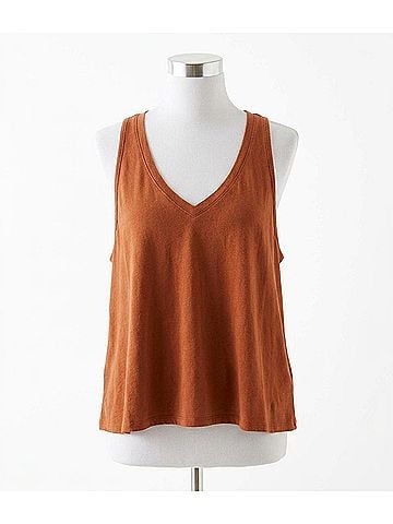 Chaser Carmel Tank Top in Whiskey (view 1)