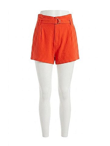 Chaser Lurex Boucle Shorts in Flame (view 1)