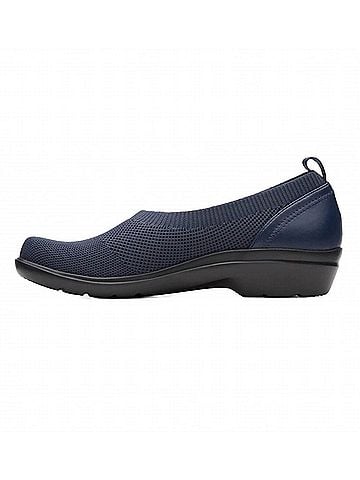 Clarks Women's Sashlyn Style Loafer in Navy Combi (view 2)