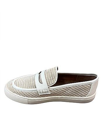 Corkys Women's Group Chat Slip On Loafers in White Combo (view 2)