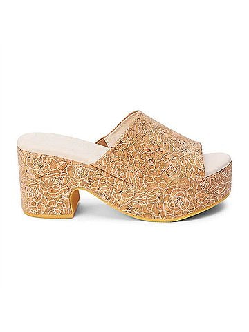 Matisse Women's Terry Platform Heel in Rose Cork (view 1)