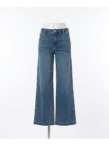 Kut from the Kloth Meg High Rise Wide Leg Jeans in Acutely (view 1)