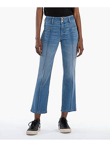 Kut from the Kloth Kelsey High Rise Ankle Flare Jeans in Quality (view 2)