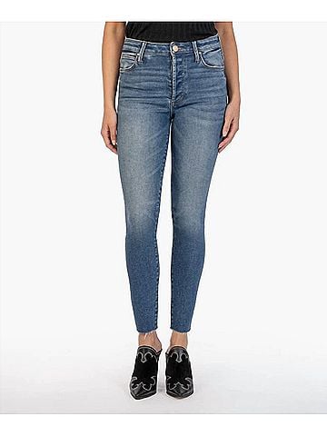 Kut from the Kloth Charlize Cigarette Leg Jeans in Positively (view 2)
