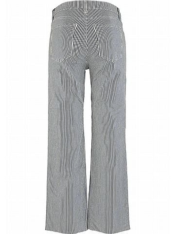 Kut from the Kloth Kelsey High Rise Ankle Flare Jeans in Navy/Ivory (view 2)