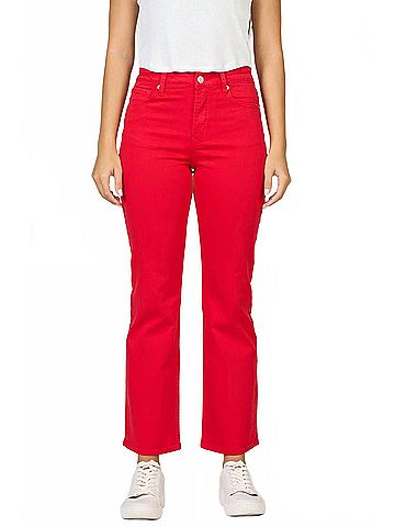 Dear John Anika Mid Rise Jeans in Red Salsa (view 2)