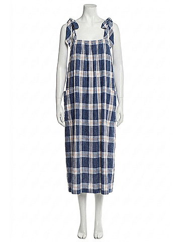 Hatch Maternity The Alexia Dress in Blueberry (view 1)