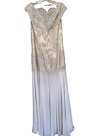 Montage by Mon Cheri Women's Sheath Maxi Dress in Foundation (view 2)