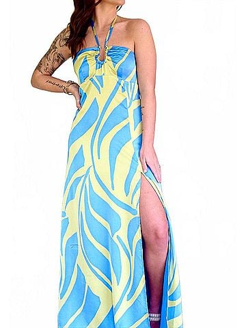 Dress Forum Lisa Maxi Dress in Blue (view 2)