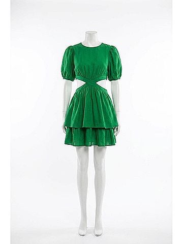 Flying Tomato Garden Mini Dress in Green (view 1)