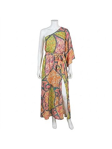 Flying Tomato Morrocan One Shoulder Dress in Multi (view 1)