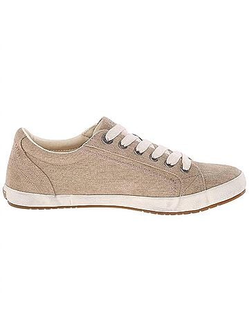 Taos Women's Star Casual Sneakers in Khaki Wash Canvas (view 1)
