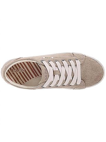 Taos Women's Star Casual Sneakers in Khaki Wash Canvas (view 2)
