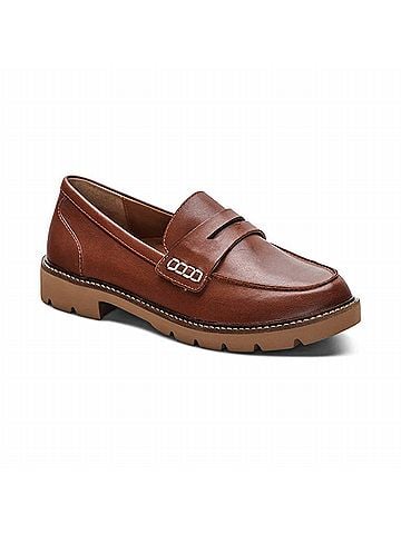 Aetrex Women's Collette Arch Support Loafer in Cognac (view 2)