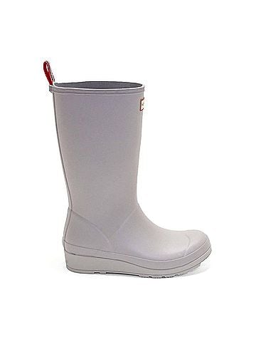 Hunter Women's Original Tall Play Boots in Zinc (view 1)