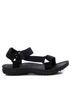XTI Black Women's Canvas Strap Sandals Size 5 - photo 1