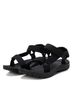 XTI Black Women's Canvas Strap Sandals Size 5 - photo 4