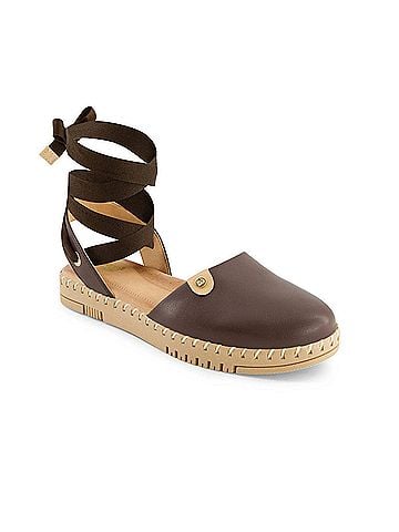 Andrea Women's Textile Ribbon Lace Flats (view 1)