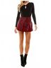 TCEC Red Morgan Sequin Mini Skirt in Maroon Size M - photo 6