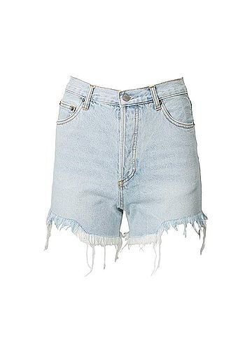 By Together Distressed Frayed High-Rise Denim Shorts (view 1)
